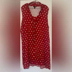 XXL - NWT Red Polka Dot Tribal Dress